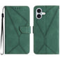 Stitching Embossed Leather Phone Case, For iPhone 17e / 16e, For iPhone 17 Pro Max, For iPhone 17 Pro, For iPhone 17