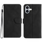 Stitching Embossed Leather Phone Case, For iPhone 17e / 16e, For iPhone 17 Pro Max, For iPhone 17 Pro, For iPhone 17