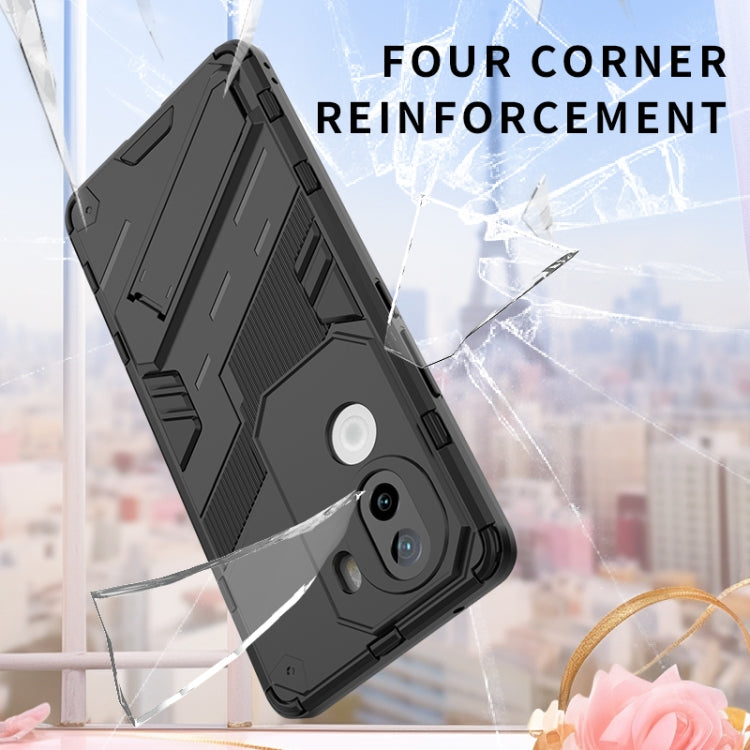 Punk Armor 2 in 1 PC + TPU Phone Case with Holder