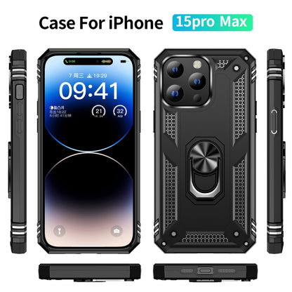 Shockproof TPU + PC Phone Case with Holder