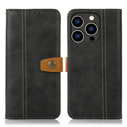 Stitching Thread Calf Texture Leather Phone Case