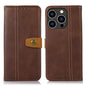 Stitching Thread Calf Texture Leather Phone Case