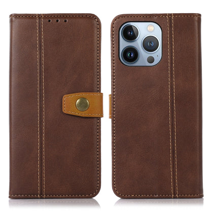 Stitching Thread Calf Texture Leather Phone Case