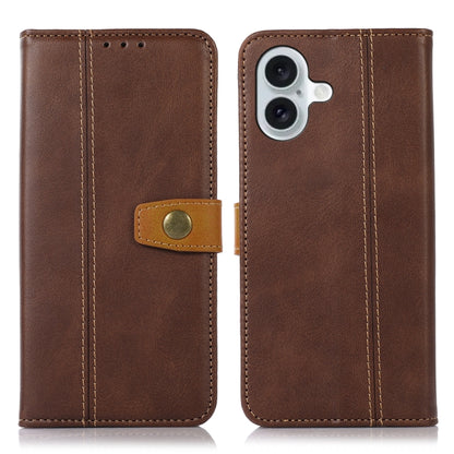 Stitching Thread Calf Texture Leather Phone Case