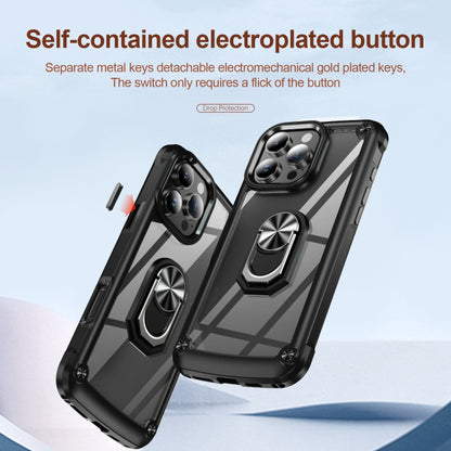 TPU + PC Lens Protection Phone Case with Ring Holder