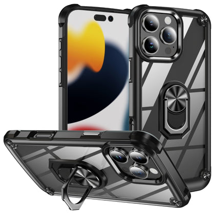 TPU + PC Lens Protection Phone Case with Ring Holder