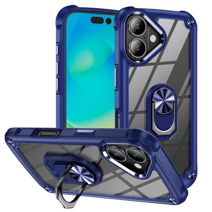 TPU + PC Lens Protection Phone Case with Ring Holder