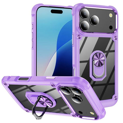 TPU + PC Lens Protection Phone Case with Ring Holder, For iPhone 17e / 16e, For iPhone 17 Pro Max, For iPhone 17, For iPhone Air