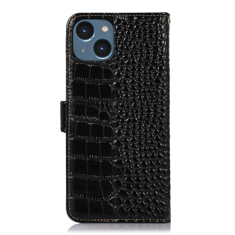 Crocodile Top Layer Cowhide Leather Phone Case