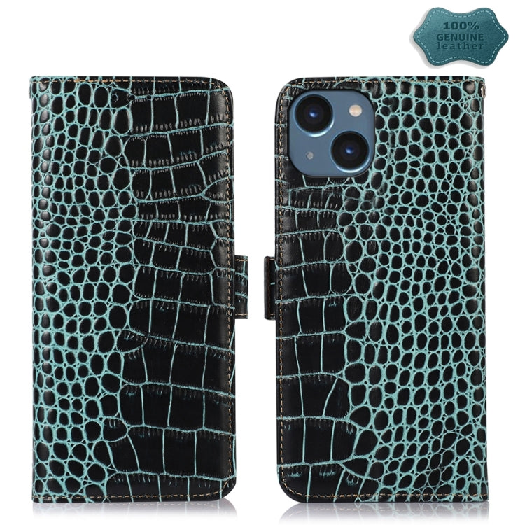 Crocodile Top Layer Cowhide Leather Phone Case, For iPhone 16 Pro, For iPhone 16 Plus, For iPhone 16, For iPhone 15 Pro Max, For iPhone 15 Pro, For iPhone 15 Plus