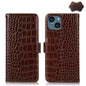 Crocodile Top Layer Cowhide Leather Phone Case