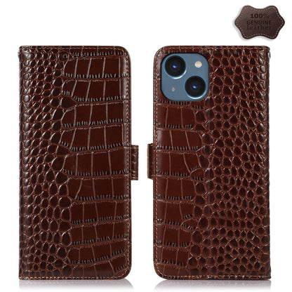 Crocodile Top Layer Cowhide Leather Phone Case, For iPhone 16 Pro, For iPhone 16 Plus, For iPhone 16, For iPhone 15 Pro Max, For iPhone 15 Pro, For iPhone 15 Plus