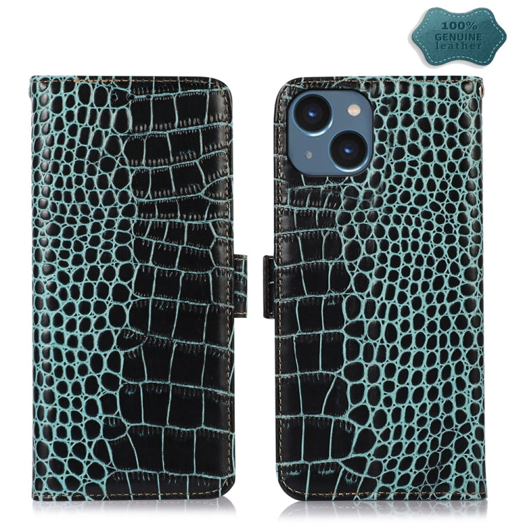 Crocodile Top Layer Cowhide Leather Phone Case