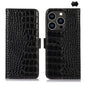 Crocodile Top Layer Cowhide Leather Phone Case, For iPhone 17 Pro Max, For iPhone 17 Pro, For iPhone 17, For iPhone Air, For iPhone 16e, For iPhone 16 Pro Max
