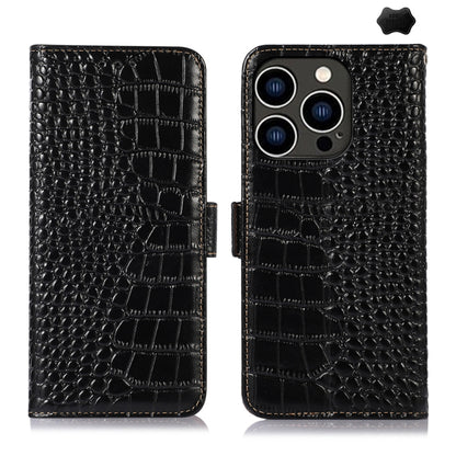 Crocodile Top Layer Cowhide Leather Phone Case