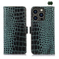 Crocodile Top Layer Cowhide Leather Phone Case, For iPhone 16e / 17e, For iPhone 17 Pro Max, For iPhone 17 Pro, For iPhone 17, For iPhone Air, For iPhone 16 Pro Max