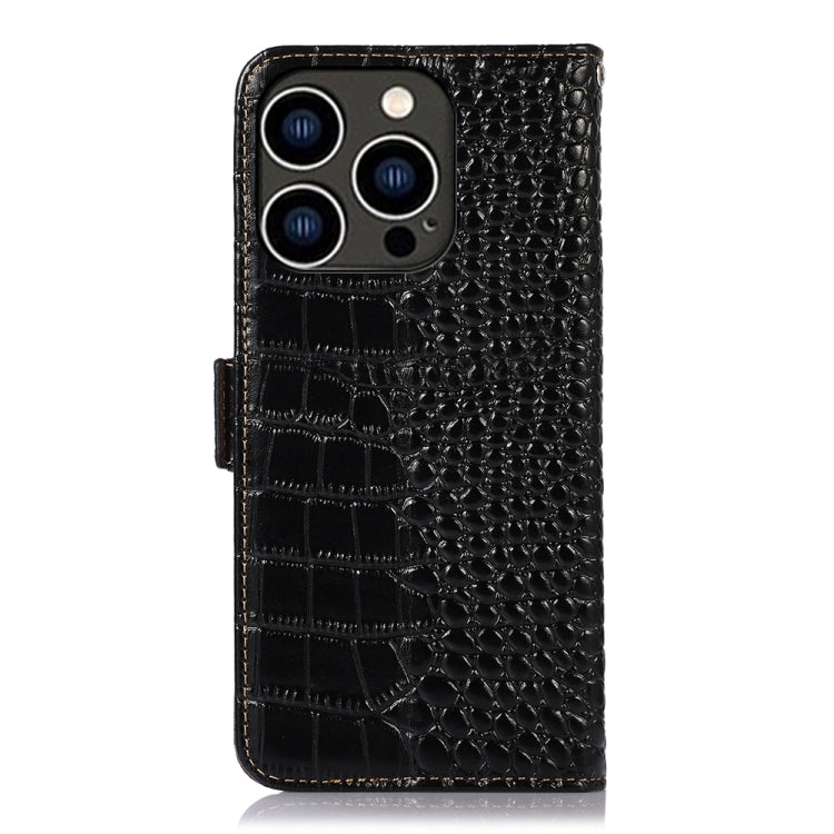 Crocodile Top Layer Cowhide Leather Phone Case, For iPhone 16 Pro, For iPhone 16 Plus, For iPhone 16, For iPhone 15 Pro Max, For iPhone 15 Pro, For iPhone 15 Plus