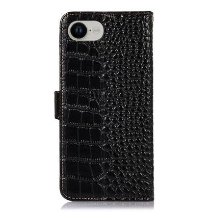 Crocodile Top Layer Cowhide Leather Phone Case, For iPhone 16e / 17e, For iPhone 17 Pro Max, For iPhone 17 Pro, For iPhone 17, For iPhone Air, For iPhone 16 Pro Max