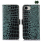 Crocodile Top Layer Cowhide Leather Phone Case, For iPhone 16e / 17e, For iPhone 17 Pro Max, For iPhone 17 Pro, For iPhone 17, For iPhone Air, For iPhone 16 Pro Max