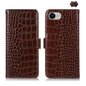 Crocodile Top Layer Cowhide Leather Phone Case, For iPhone 17 Pro Max, For iPhone 17 Pro, For iPhone 17, For iPhone Air, For iPhone 16e, For iPhone 16 Pro Max