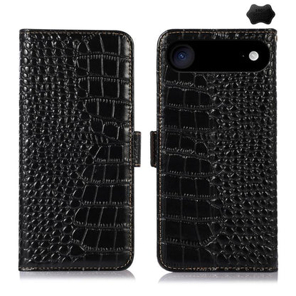Crocodile Top Layer Cowhide Leather Phone Case, For iPhone 17 Pro Max, For iPhone 17 Pro, For iPhone 17, For iPhone Air, For iPhone 16e, For iPhone 16 Pro Max