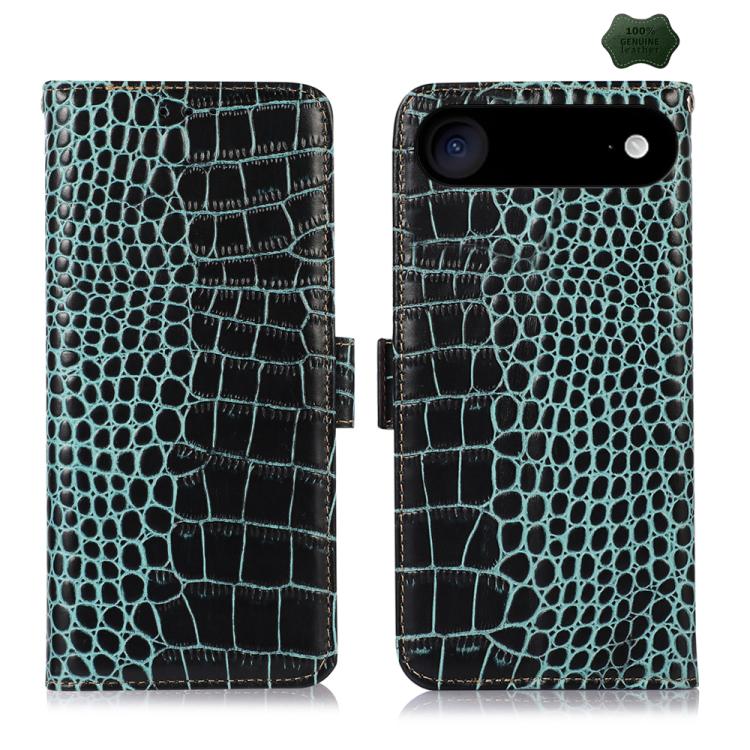 Crocodile Top Layer Cowhide Leather Phone Case, For iPhone 17 Pro Max, For iPhone 17 Pro, For iPhone 17, For iPhone Air, For iPhone 16e, For iPhone 16 Pro Max