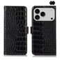 Crocodile Top Layer Cowhide Leather Phone Case, For iPhone 17 Pro Max, For iPhone 17 Pro, For iPhone 17, For iPhone Air, For iPhone 16e, For iPhone 16 Pro Max