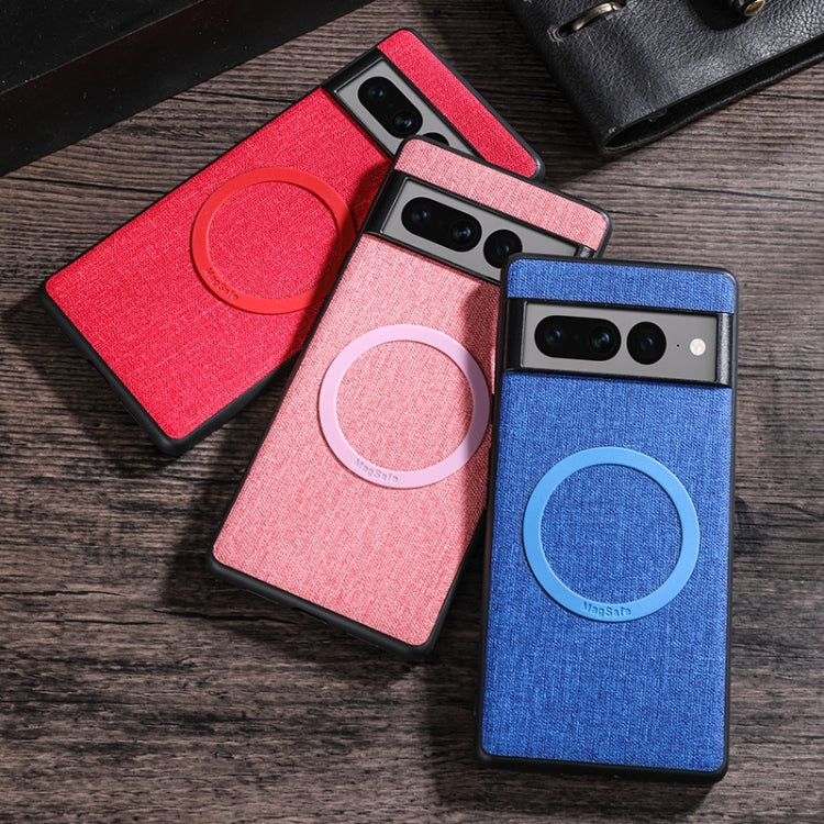 Magsafe Magnetic Ring Cloth Texture Phone Case