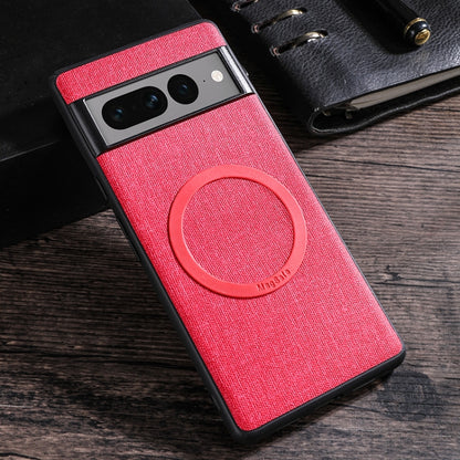 Magsafe Magnetic Ring Cloth Texture Phone Case