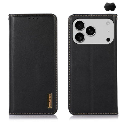 KHAZNEH Nappa Top Layer Cowhide Leather Phone Case, For iPhone 17 Pro Max, For iPhone 16e / 17e, For iPhone 17 Pro, For iPhone 17, For iPhone Air, For iPhone 16e, For iPhone 16 Pro Max