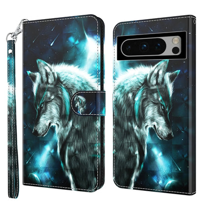 3D Painting Pattern Flip Leather Phone Case