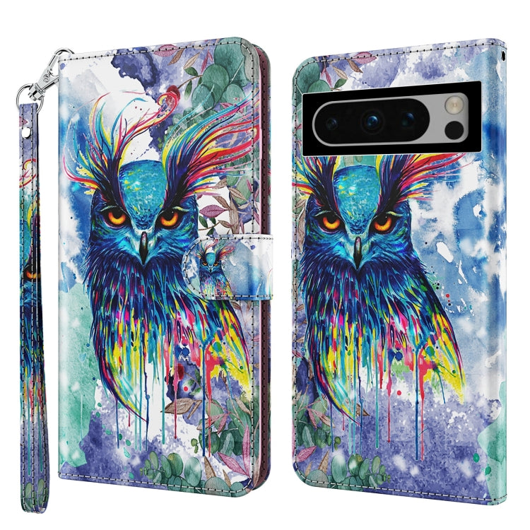 3D Painting Pattern Flip Leather Phone Case