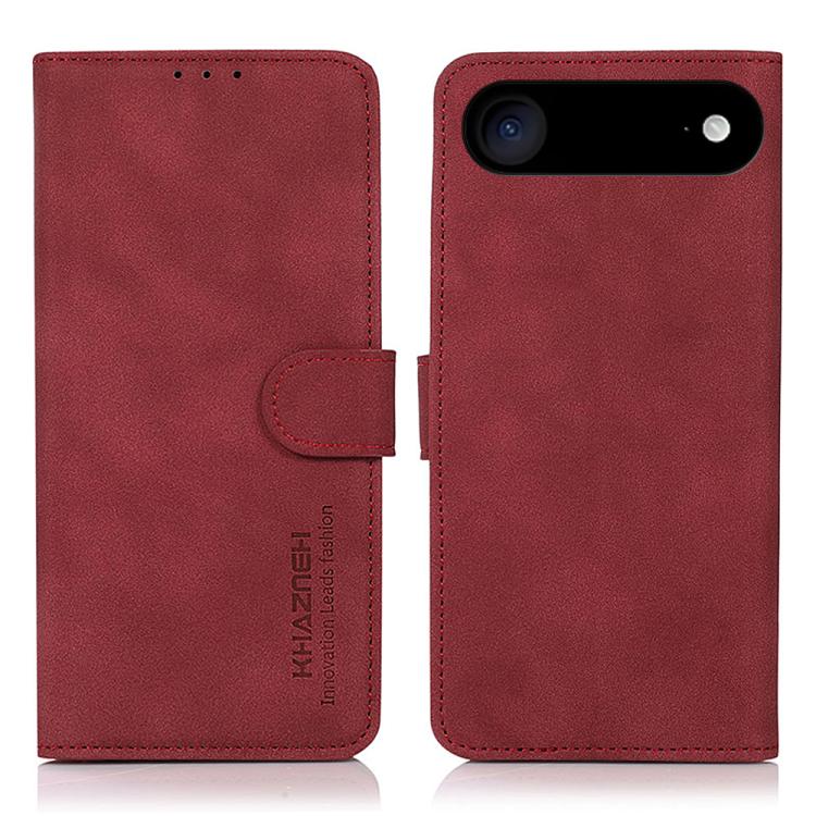 KHAZNEH Matte Texture Leather Phone Case, For iPhone 17 Pro Max, For iPhone 17 Pro, For iPhone 17, For iPhone Air, For iPhone 16e, For iPhone 16 Pro Max