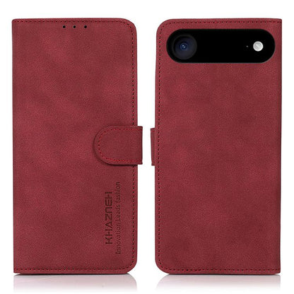 KHAZNEH Matte Texture Leather Phone Case, For iPhone 16e / 17e, For iPhone 17 Pro Max, For iPhone 17 Pro, For iPhone 17, For iPhone Air, For iPhone 16 Pro Max