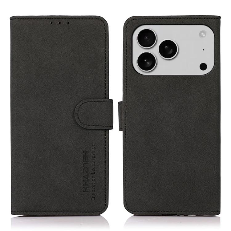 KHAZNEH Matte Texture Leather Phone Case, For iPhone 17 Pro Max, For iPhone 17 Pro, For iPhone 17, For iPhone Air, For iPhone 16e, For iPhone 16 Pro Max