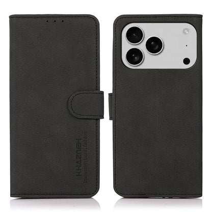 KHAZNEH Matte Texture Leather Phone Case, For iPhone 17 Pro Max, For iPhone 17 Pro, For iPhone 17, For iPhone Air, For iPhone 16e, For iPhone 16 Pro Max