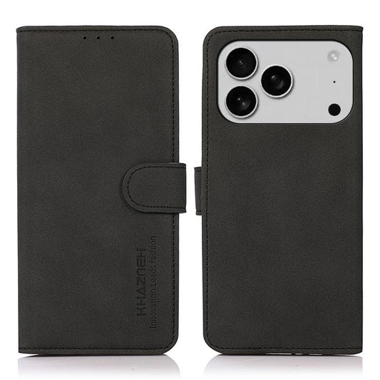 KHAZNEH Matte Texture Leather Phone Case, For iPhone 17 Pro Max, For iPhone 17 Pro, For iPhone 17, For iPhone Air, For iPhone 16e, For iPhone 16 Pro Max