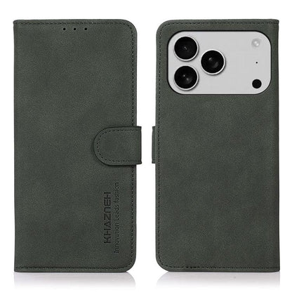 KHAZNEH Matte Texture Leather Phone Case, For iPhone 17 Pro Max, For iPhone 17 Pro, For iPhone 17, For iPhone Air, For iPhone 16e, For iPhone 16 Pro Max