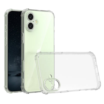 Four-Corner Shockproof Clear TPU Phone Case, For iPhone 17 Pro Max, For iPhone 17 Pro, For iPhone 17, For iPhone Air, For iPhone 16 Pro Max, For iPhone 16 Pro, For iPhone 16 Plus, For iPhone 16, For iPhone 15 Pro Max, For iPhone 15 Pro, For iPhone 15 P...