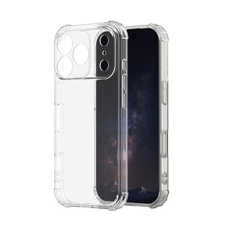 Four-Corner Shockproof Clear TPU Phone Case, For iPhone 17 Pro Max, For iPhone 17 Pro, For iPhone 17, For iPhone Air, For iPhone 16 Pro Max, For iPhone 16 Pro, For iPhone 16 Plus, For iPhone 16, For iPhone 15 Pro Max, For iPhone 15 Pro, For iPhone 15 P...