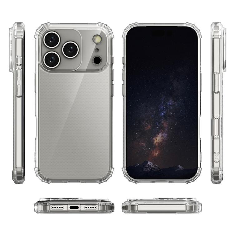 Four-Corner Shockproof Clear TPU Phone Case, For iPhone 17 Pro Max, For iPhone 17 Pro, For iPhone 17, For iPhone Air, For iPhone 16 Pro Max, For iPhone 16 Pro, For iPhone 16 Plus, For iPhone 16, For iPhone 15 Pro Max, For iPhone 15 Pro, For iPhone 15 P...