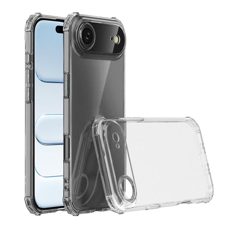 Four-Corner Shockproof Clear TPU Phone Case, For iPhone 17 Pro Max, For iPhone 17 Pro, For iPhone 17, For iPhone Air, For iPhone 16 Pro Max, For iPhone 16 Pro, For iPhone 16 Plus, For iPhone 16, For iPhone 15 Pro Max, For iPhone 15 Pro, For iPhone 15 P...