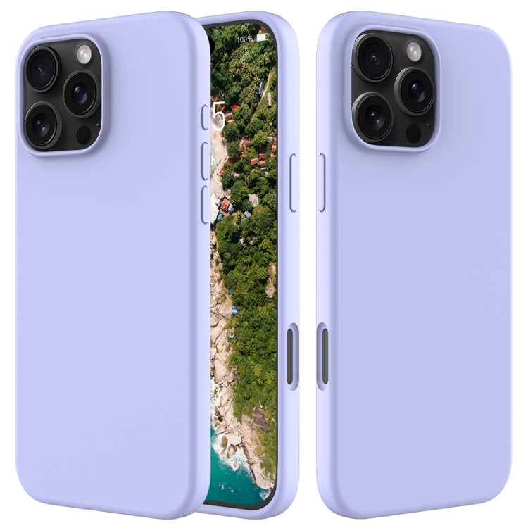 Solid Color Silicone Phone Case, For iPhone Air, For iPhone 16 Pro Max