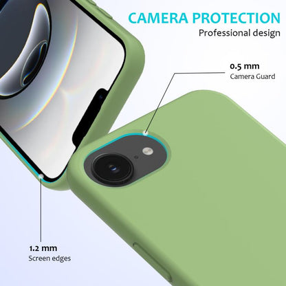 Solid Color Silicone Phone Case, For iPhone 17e / 16e, For iPhone 17