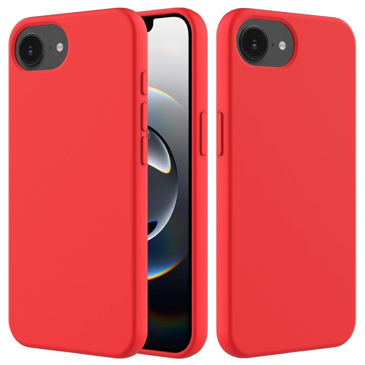Solid Color Silicone Phone Case, For iPhone 17e / 16e, For iPhone 17