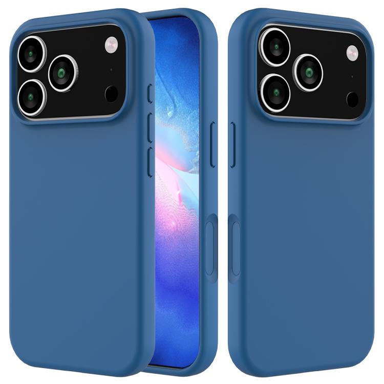 Solid Color Silicone Phone Case, For iPhone 18 Pro / 17 Pro, For iPhone 18 Pro Max / 17 Pro Max