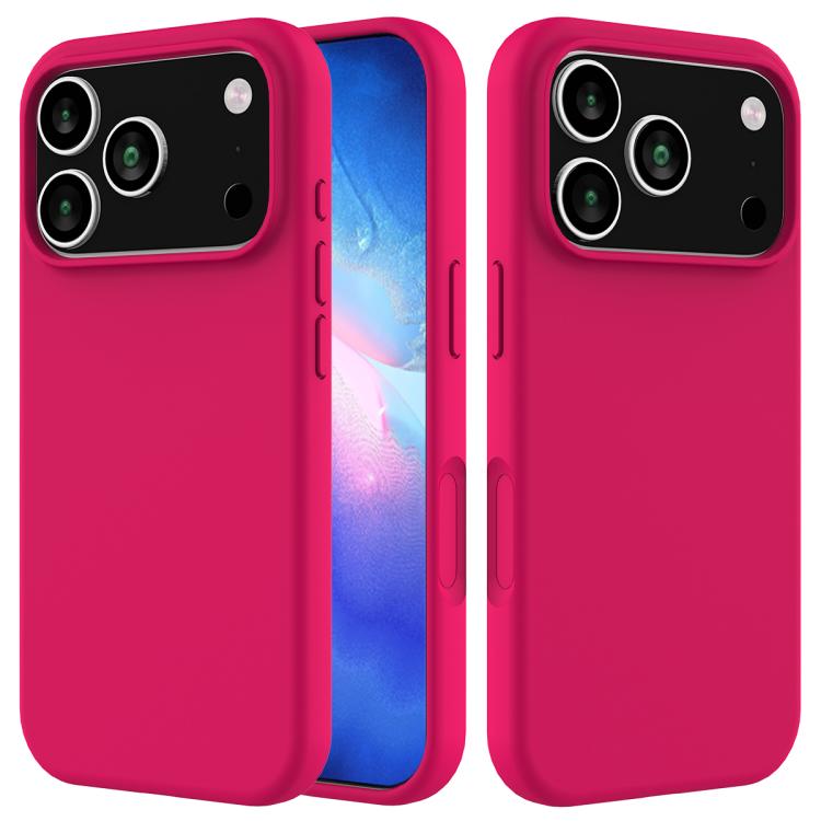 Solid Color Silicone Phone Case, For iPhone 18 Pro / 17 Pro, For iPhone 18 Pro Max / 17 Pro Max