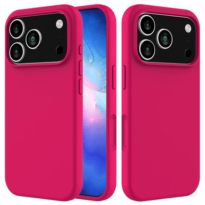 Solid Color Silicone Phone Case, For iPhone 18 Pro / 17 Pro, For iPhone 18 Pro Max / 17 Pro Max