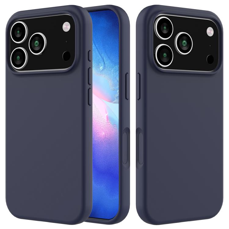 Solid Color Silicone Phone Case, For iPhone 18 Pro / 17 Pro, For iPhone 18 Pro Max / 17 Pro Max