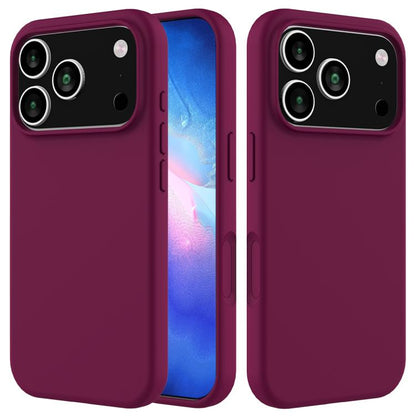 Solid Color Silicone Phone Case, For iPhone 18 Pro / 17 Pro, For iPhone 18 Pro Max / 17 Pro Max